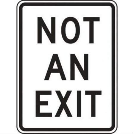 Accuform Traffic Sign, FRR229RA FRR229RA